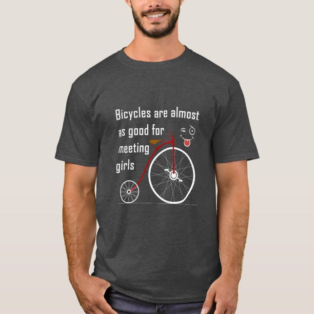 Funny design, for bike lovers T-Shirt (Vorderseite)