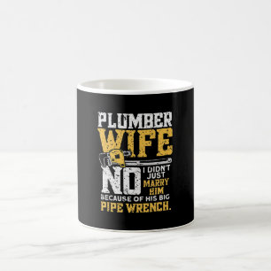 Funny Design für Klempner-Ehefrau - Rohrleitung Kaffeetasse