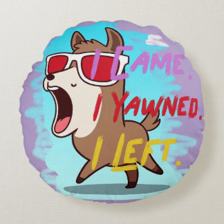 Funny Design throw piliow for your home Rundes Kissen