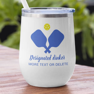 Funny Designdinker Custom Pickleball Blau