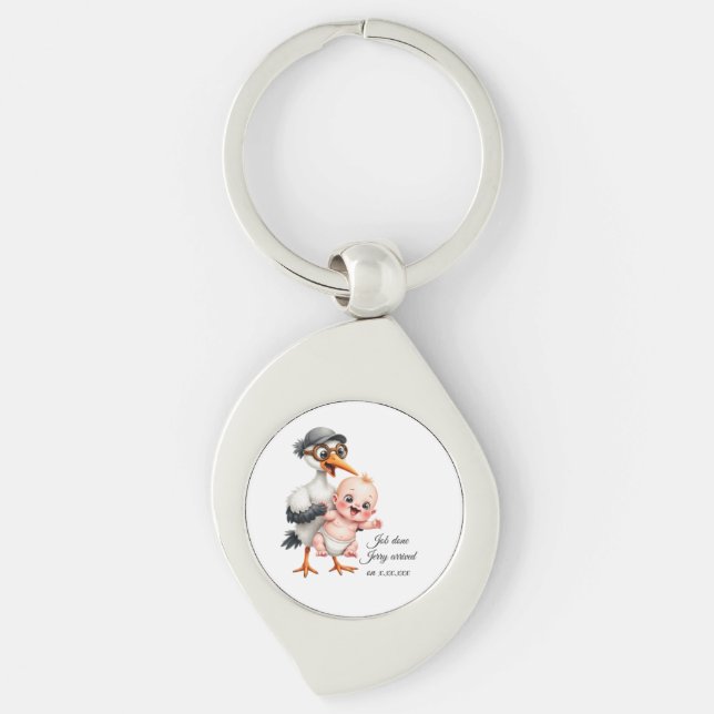 Funny designed keychain baby shower adjustable  schlüsselanhänger (Vorderseite)