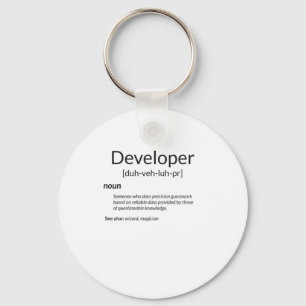 Funny Developers verschenken Entwickler-Definition Schlüsselanhänger