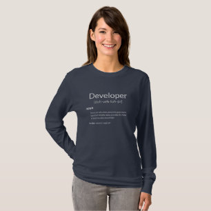 Funny Developers verschenken Entwickler-Definition T-Shirt