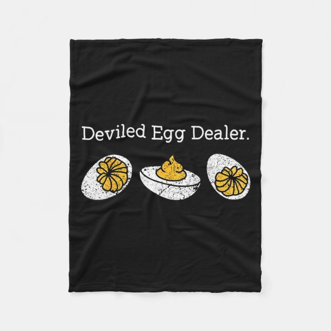 Funny Deviled Egg Er Thanksgiving  Fleecedecke (Vorderseite)