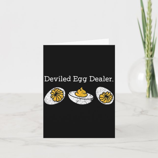 Funny Deviled Egg Er Thanksgiving  Karte (Vorderseite)