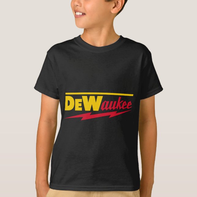 Funny DeWaukee Power Tool Brand T-Shirt (Vorderseite)