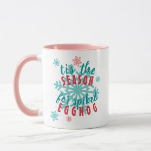 Funny Dezember Wintersaison Eggnog Quote Word Tasse