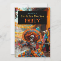 💀 Funny Día de Muertos Party Einladung