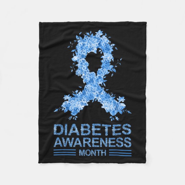 Funny Diabetic Awareness Diabetes Typ 1 2 Bauchspe Fleecedecke (Vorderseite)
