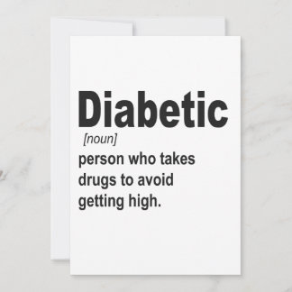 Funny Diabetic Typ 1 Definition Awareness Geschenk Einladung