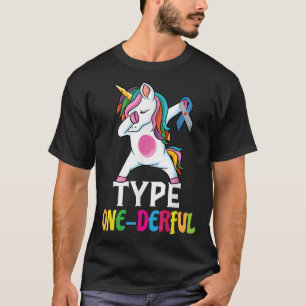 Funny Diabetic Unicorn Typ 1 derful Typ 1 Diab T-Shirt