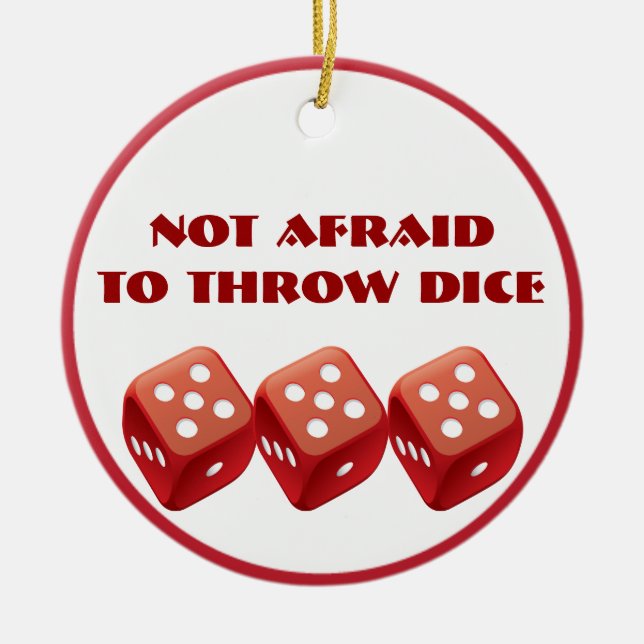 Funny Dice Bunco Ornament (Vorne)