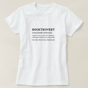 Funny Dictionary Definition Booktrovert T-Shirt