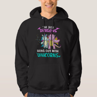 Funny die besten Dragons mit Unicorns Squash Hoodie