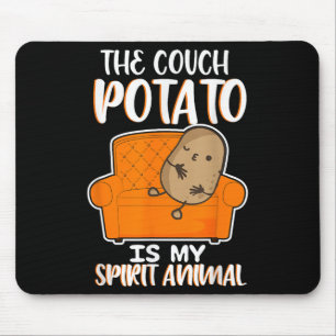 Funny die Couch Potato ist mein Geist Tierleuchte  Mousepad