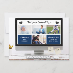 Funny die Jahre von Abschluss Fotos Party verzoomt Einladung