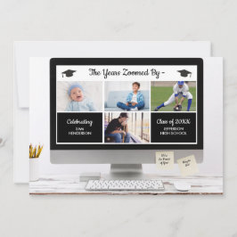 Funny die Jahre von Abschluss Fotos Party verzoomt Einladung