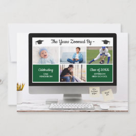 Funny die Jahre von Abschluss Fotos Party verzoomt Einladung