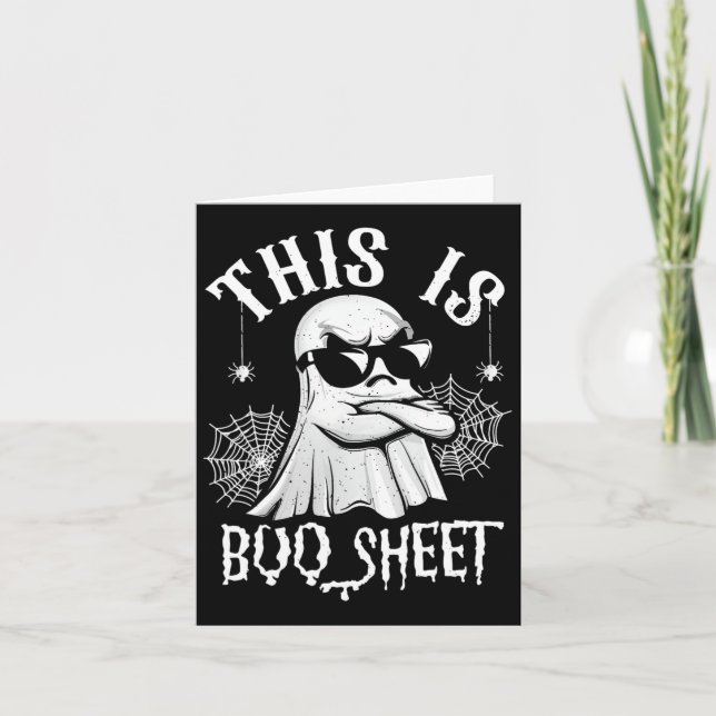 Funny dies ist Boo Sheet Ghost Lazy Halloween Men  Karte (Vorderseite)