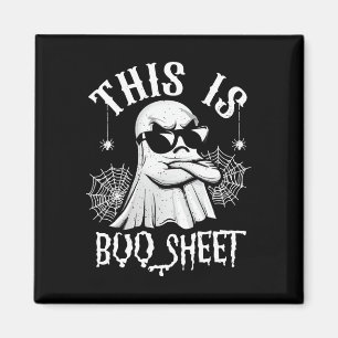 Funny dies ist Boo Sheet Ghost Lazy Halloween Men  Magnet