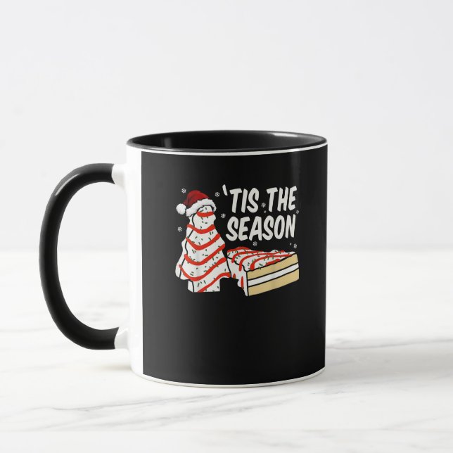 Funny Dies ist die Jahreszeit Design Weihnachtsbau Tasse (Links)
