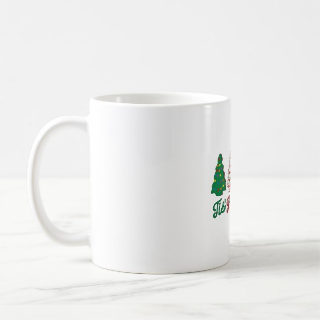 Funny Dies ist die Jahreszeit Weihnachts Bäume Kuc Kaffeetasse (Links)