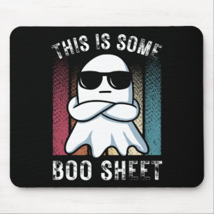 Funny Dies ist ein Boo-Sheet Ghost Halloween Retro Mousepad