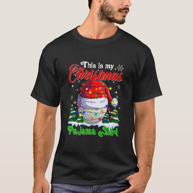 Funny Dies ist mein Weihnachts-Golf Pajama Shirt X (Vorderseite)