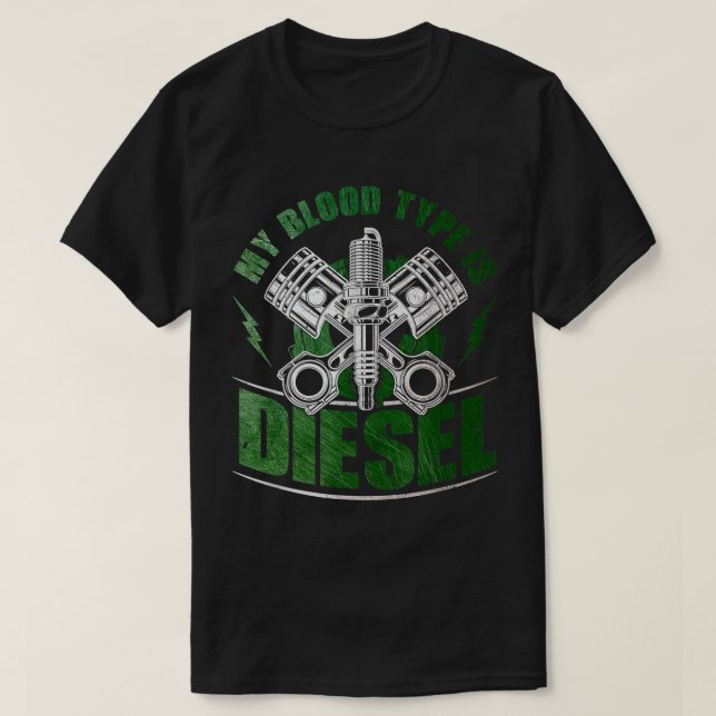 Funny Diesel Mechanic Geschenk mein Blut ist Diese T-Shirt (Design vorne)