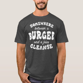 Funny Diet Burger und ein Juice Cleanse Funny Hamb T-Shirt