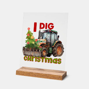 Funny dig Christmas Word Art Acrylschild