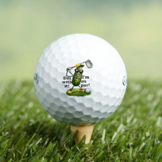 Funny Dill Meme Golf Balls - Gag Gift For Men Golfball