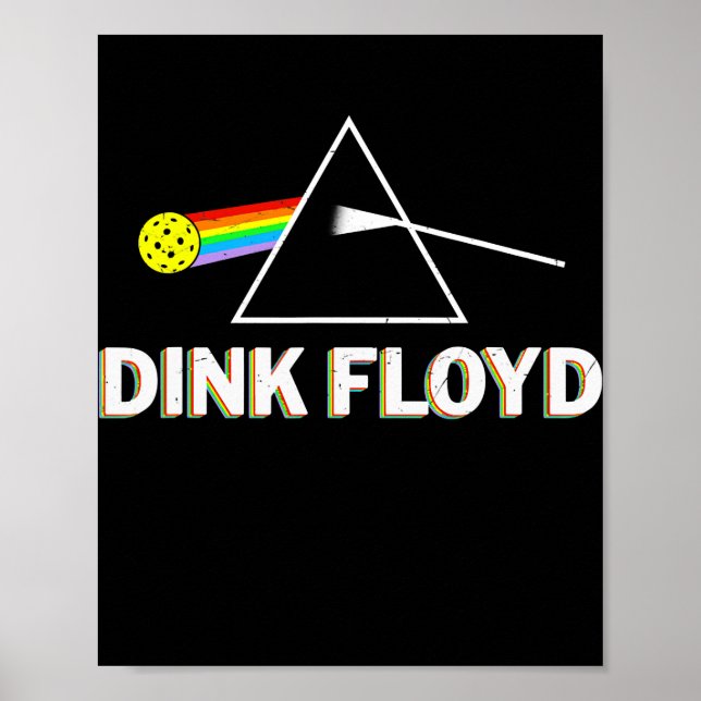 Funny Dink Player Vintag Retro Pickleball Männer Poster (Vorne)