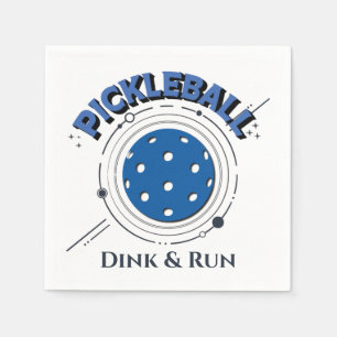 Funny Dink & Run Pickleball Serviette