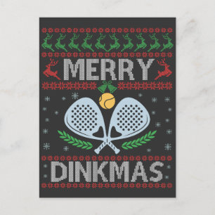 Funny Dinkmas Ugusweils Weihnachts Sweater Pickleb Postkarte