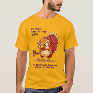 Funny Dinksgiving Delight: Türkei vs Pickleball! T-Shirt