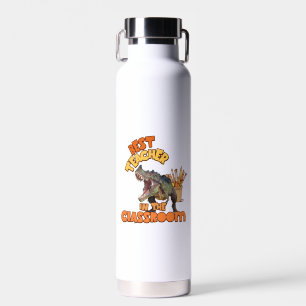 Funny Dinosaur Bester Lehrer im Klassenzimmer Trinkflasche