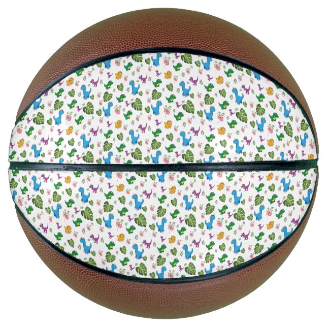 Funny Dinosaur, Blätter Basketball (Vorderseite)