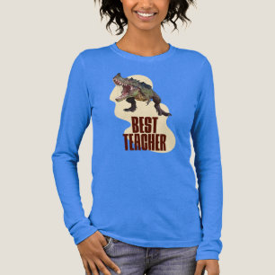 Funny Dinosaur Dino Bester Lehrer Tri-Blend Shirt