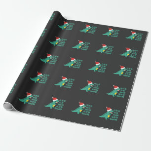 Funny Dinosaur Fa Ra Rawr Rawr Weihnachten TRex xm Geschenkpapier