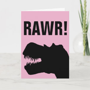 FUNNY DINOSAUR GEBURTSTAGSKARTEN FÜR MAMA SIE KARTE