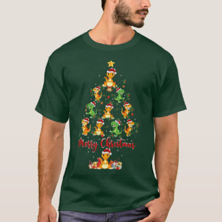 Funny Dinosaur Lover Matching Santa Dinosaur Chris T-Shirt