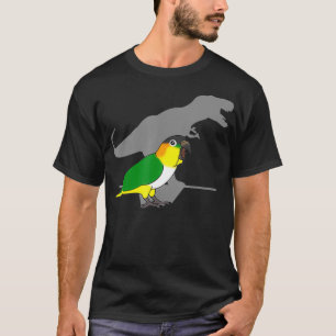 Funny Dinosaur Parrot Birb Meme Schwarz T-Shirt