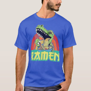 Funny Dinosaur Ramen Niedlich Anime Trex Japanisch T-Shirt