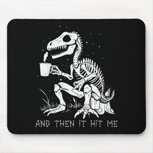 Funny Dinosaur Skeleton Costume Goth Men Women Hal Mousepad (Vorne)