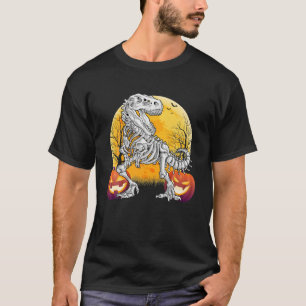 Funny Dinosaur Skeleton Halloween Kostüm Erwachsen T-Shirt
