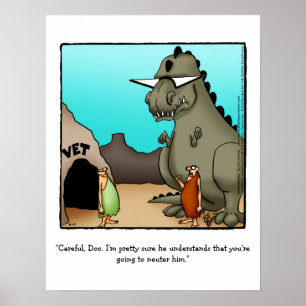 Funny Dinosaur Spaß Poster Gift