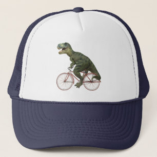 Funny Dinosaur TRex Bicycle T - Shirt Truckerkappe
