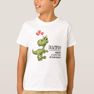 Funny Dinosaur Valentine's Day Gift T - Shirt