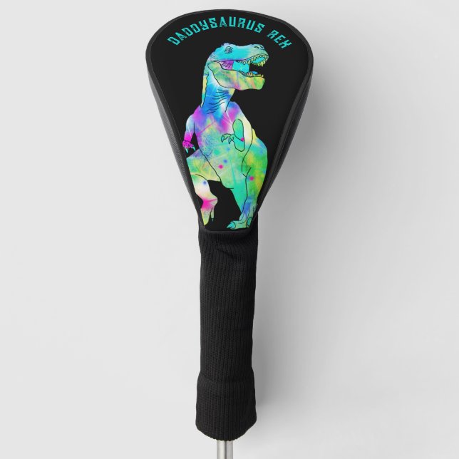 Funny Dinosaur Vater Joke Golf Headcover (Vorderseite)